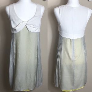 Alexander Wang Silk Sleeveless Side Pleat Dress